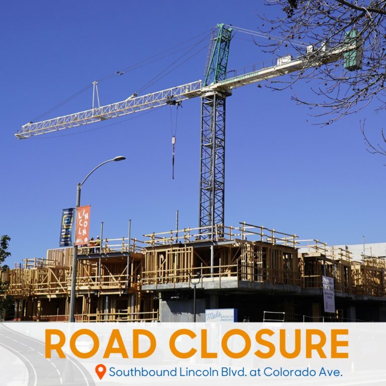 Road Closure At Southbound Lincoln Blvd.