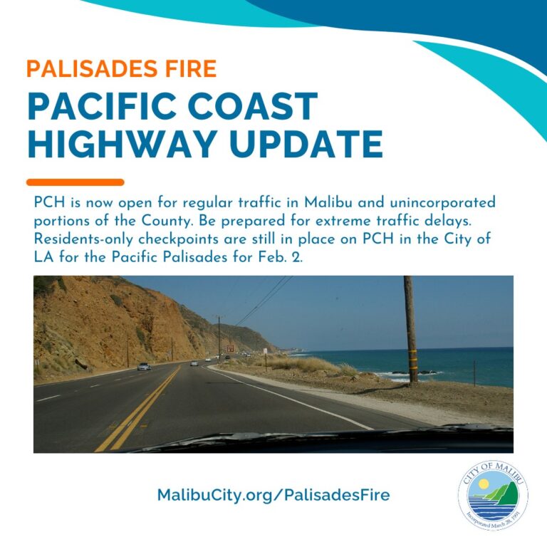 Pacific Coast Highway In Malibu Reopens To Regular Traffic