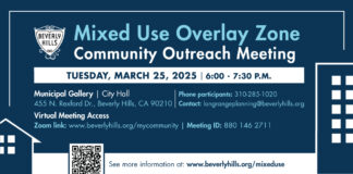 Mixed-Use Overlay Zone Community Meeting In Beverly Hills