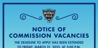 Residents Can Apply For Commission Vacancies In Beverly Hills