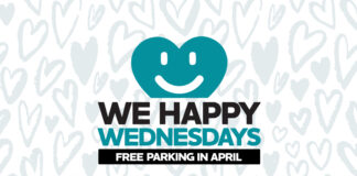 WeHappy Wednesdays Provides Free Parking In April