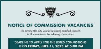Notice Of Commission Vacancies In Beverly Hills