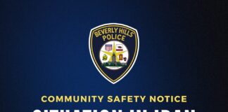 Beverly Hills Police Issue Community Safety Notice
