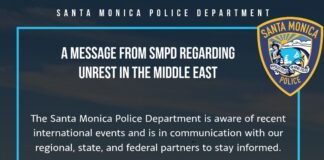 Santa Monica Police Department Address Unrest in the Middle East