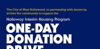 One-Day Donation Drive In West Hollywood