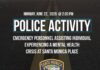 Santa Monica Police Department Respond To Mental Health Crisis