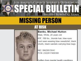 LASD Searching For Michael Hutton Banks