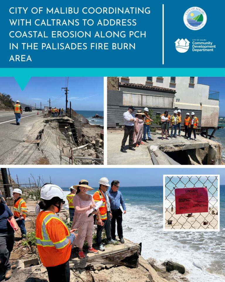 Coastal Erosion Along PCH In City Of Malibu