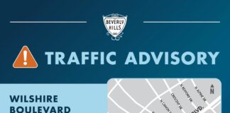Lane Reductions On Wilshire Blvd., S. Santa Monica Boulevard In Beverly Hills