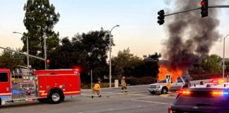 Malibu/Lost Hills Deputies Respond To Car Fire
