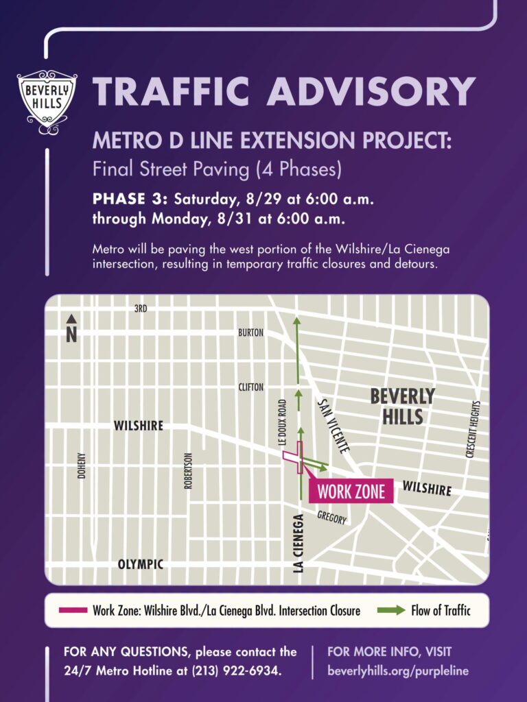 Final Street Paving For Metro D Line Extension Project